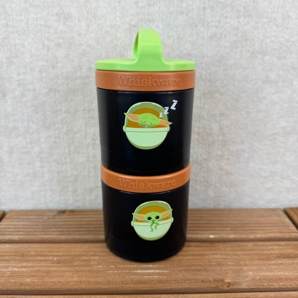 Whiskware Star Wars The Child Baby Yoda Stackable Snack Containers Green Handle